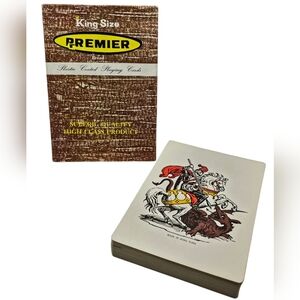 Vintage BIG King Size Primier Playing Deck of Cards 7"‎ x 5" Made in Hong Kong